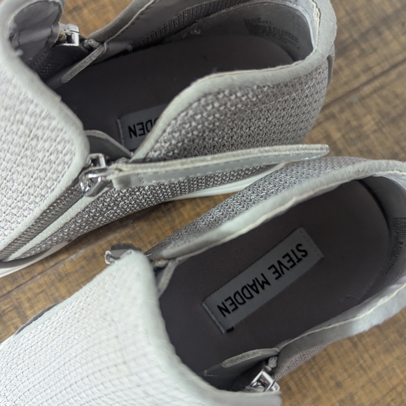 Steve Madden Gray High-Top Sneakers - Picture 7 of 8